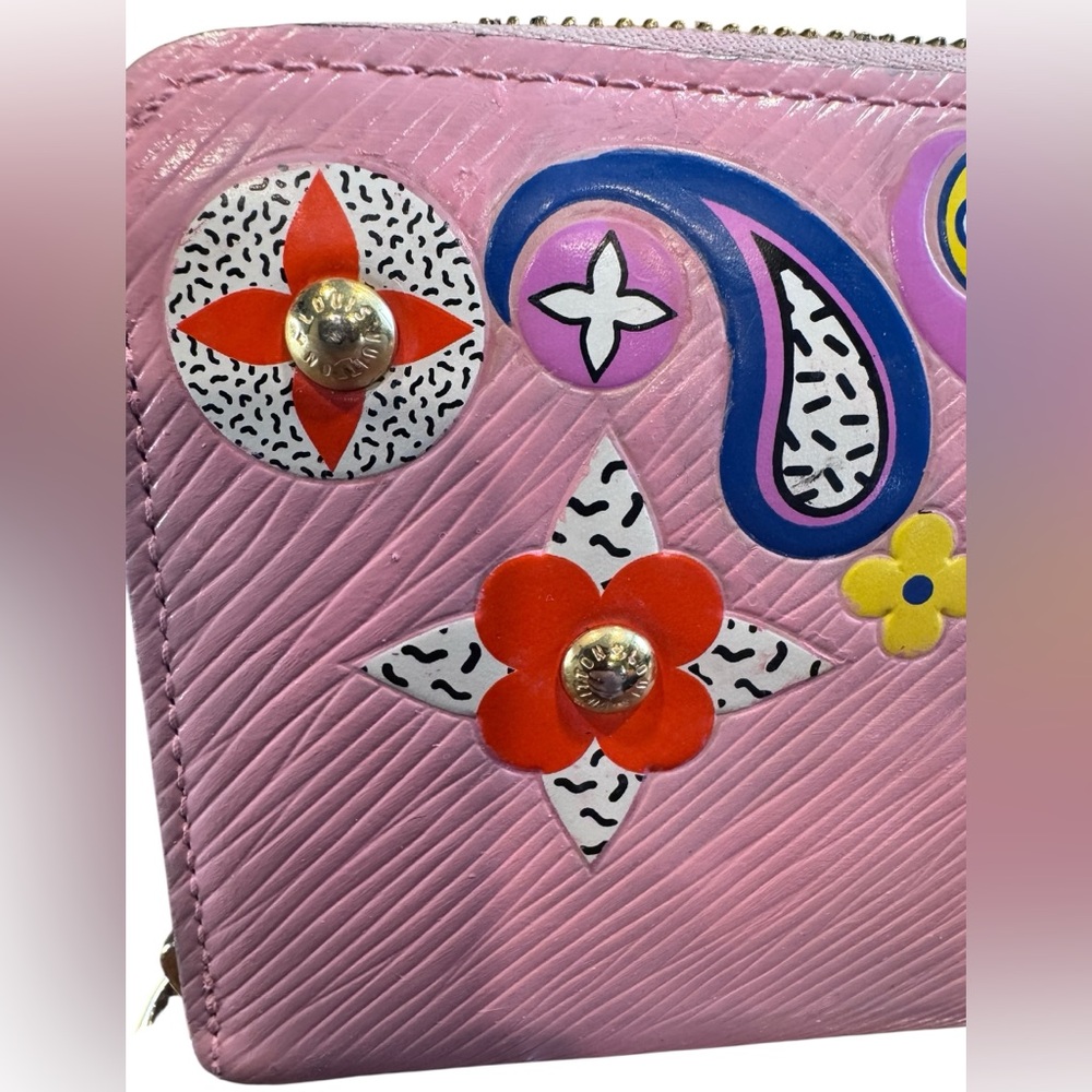 Louis Vuitton Pink Epi Blooming Flowers Zippy Wallet - Picture 3 of 16